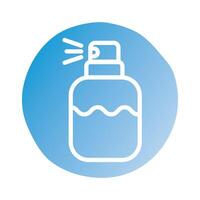 lotion fragance block style icon vector