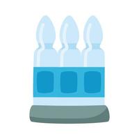 vials vaccine bottles isolated icon vector