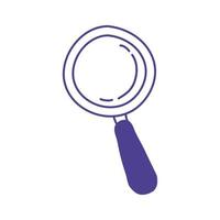 search magnifying glass isolated icon vector