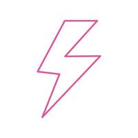 thunder ray power isolated icon vector