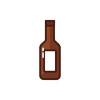 beer bottle drink isolated icon vector