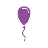 balloon helium floating isolated icon vector