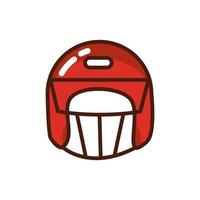 icono de casco de deporte de fútbol americano vector