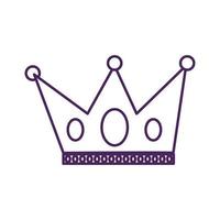 queen crown royal isolated icon vector