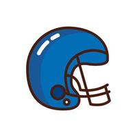american football sport helmet icon vector