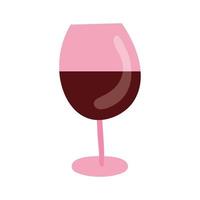 Copa de vino bebida icono aislado vector