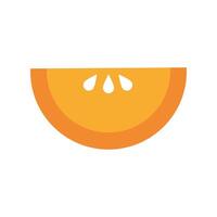 orange slice citrus fruit isolated icon vector