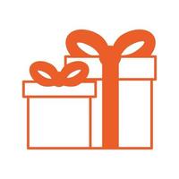 gift box present isolated icon vector
