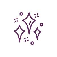 stars splash magic sorcery icon vector