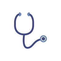 medical stethoscope tool flat style icon vector