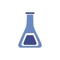 medical flask test laboratory icon vector