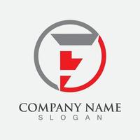 F letters logo and symbols vector