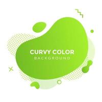 Modern liquid abstract element graphic gradient flat style design fluid vector colorful illustration