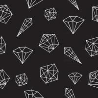 Seamless pattern vector crystal geometric