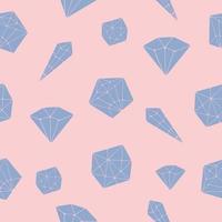 Seamless pattern vector crystal geometric