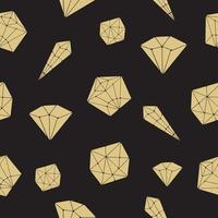 Seamless pattern vector crystal geometric