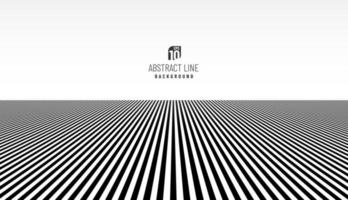 Abstract black and white perspective line pattern on white background with copy space. Simple flat design. You can use for cover template, poster, banner web, flyer, Print ad. Vector illustration