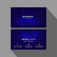 Abstract business card design template vector