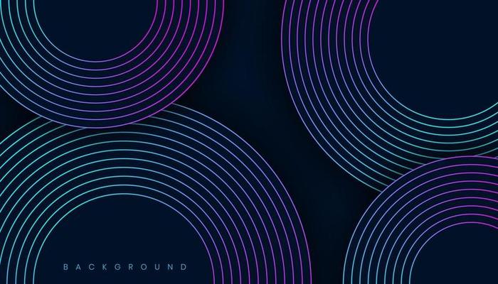 Dark Background With Gradient Circles
