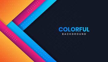 Abstract Background With Geometric Colorful Shapes vector