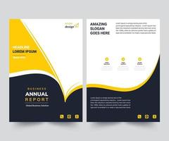 plantilla de diseño de diseño de informe anual plantilla de volante de negocios corporativos diseño moderno creativo portada del informe