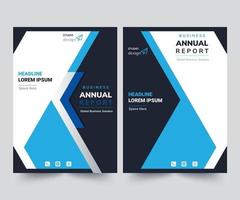 plantilla de diseño de diseño de informe anual plantilla de volante de negocios corporativos diseño moderno creativo portada del informe vector