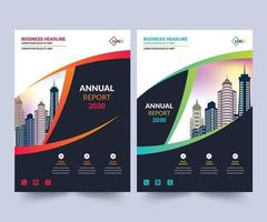 Annual Report Design Layout Template, Corporate Business Flyer Template, Creative Modern Trendy Design To use Multipurpose  Project vector