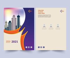 Annual Report Design Layout Template, Corporate Business Flyer Template, Creative Modern Trendy Design To use Multipurpose  Project vector