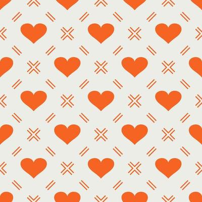 Modern banner with colorful seamless pattern of hearts Abstract love symbol