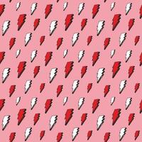 Lightning seamless pattern vector illustration. Hand drawn sketched doodle lightning symbols