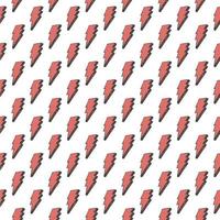 Lightning seamless pattern vector illustration. Hand drawn sketched doodle lightning symbols