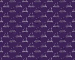 Shark seamless pattern, Hand drawn sketched doodle shark, vector illustration