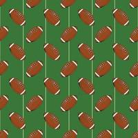 Football, rugby ball seamless pattern hand drawn sketch, vector illustration