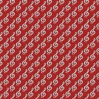Music note seamless pattern vector illustration. Hand drawn sketched doodle music notes symbols
