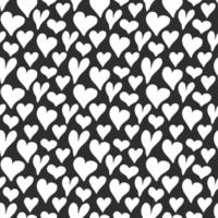 Heart symbol seamless pattern vector illustration. Hand drawn sketch doodle background. Saint Valentains Day or womens day background