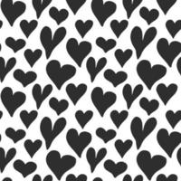 Heart symbol seamless pattern vector illustration. Hand drawn sketch doodle background. Saint Valentains Day or womens day background