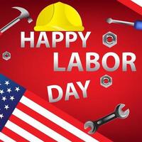 Happy labor day background vector