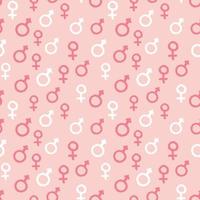 Mars and Venus seamless pattern vector illustration. Hand drawn sketched doodle gender background
