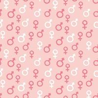 Mars and Venus seamless pattern vector illustration. Hand drawn sketched doodle gender background