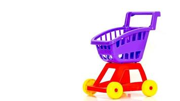 Kids toy grocery trolly cart macro