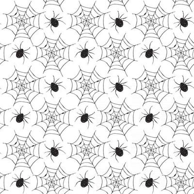 Spider web seamless pattern vector illustration. Hand drawn sketched web background