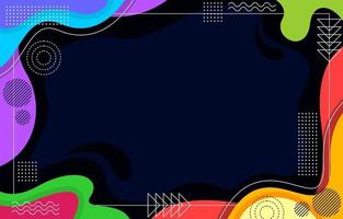 Colorful Stylish Flat Geometric Style Background vector