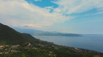 Aerial Landscape of Garda Lake video