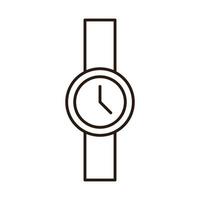 wrist watch accessory trendy line icon vector