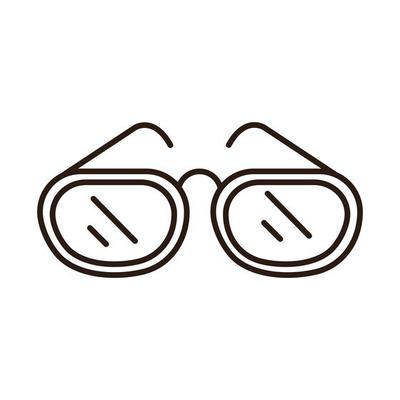 glasses frame optical accessory line icon