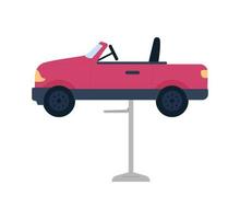 Car shaped high chair semi flat color vector item