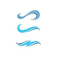 Water wave icon vector