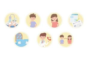 covid 19 pandemic prevention tips protection disease spread icons vector