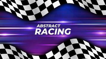 high speed racing flag background vector