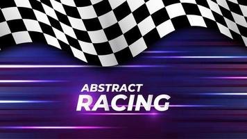 speed racing flag background vector